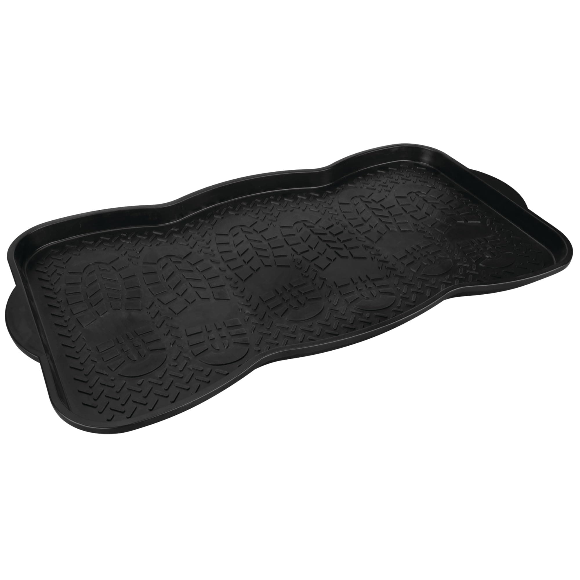 Performance Tool W89018 Boot Tray & Mat for Home and Kitchen, Pets & Gardening. Best for Everything From Entryway Tidy, Dog Food Bowls to Paint & Planting Trays, Black