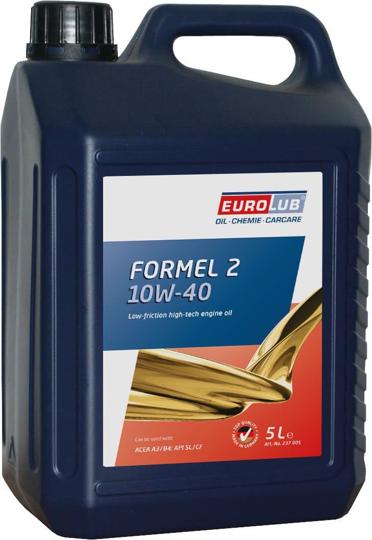EUROLUB FORMEL 2 SAE 10W-40 Engine Oil, 5 Liters