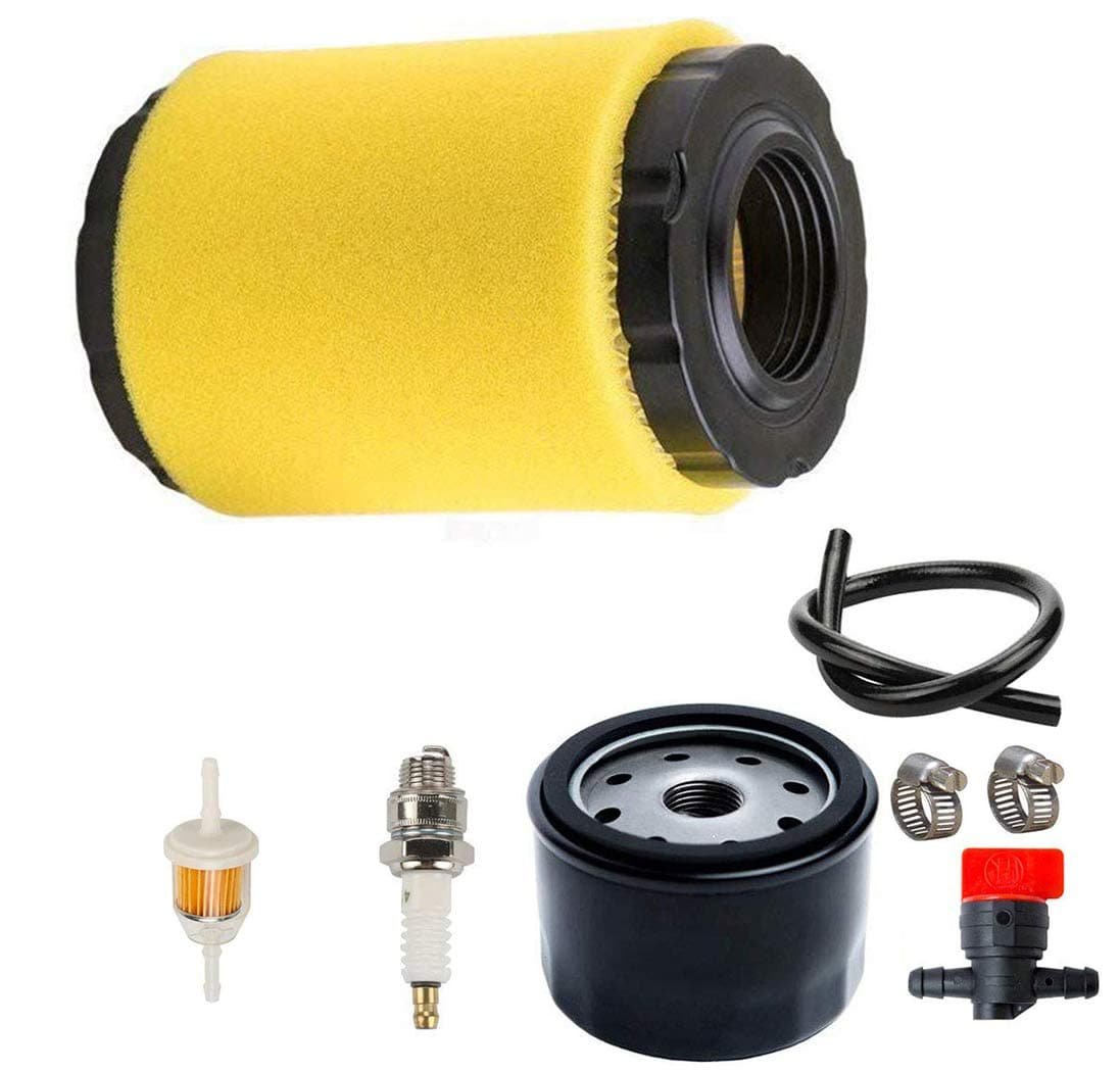 LEIMO 796031 Air Filter with Fuel Pump Oil Filter Tune Up Kit for Briggs & Stratton 591334 594201 5428 5421 797704 310000 Engine
