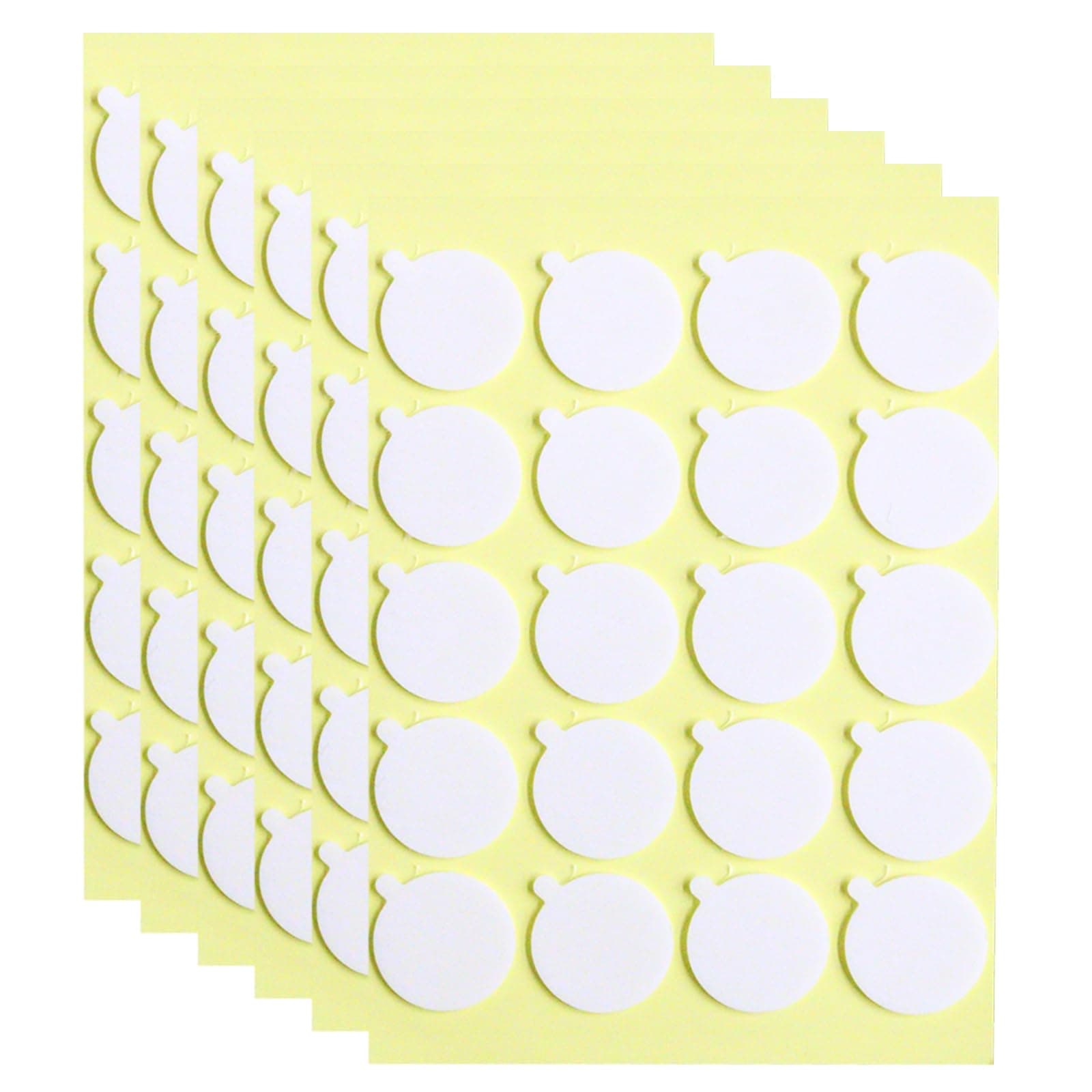 120PCS Candle Wicks for Candle Making, Candle Wick Stickers, Heat Resistance Double-Sided Stickers with The Little ‘‘Tail’’, Stickers for Candle Making