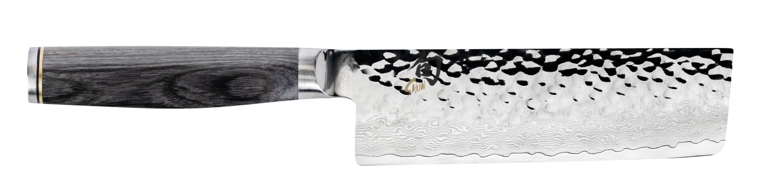 Shun Cutlery Premier Grey Nakiri Knife 5.5", Ideal Chopping Knife for Vegetables and All-Purpose Chef Knife, Professional Nakiri Knife, Handcrafted Japanese Kitchen Knife