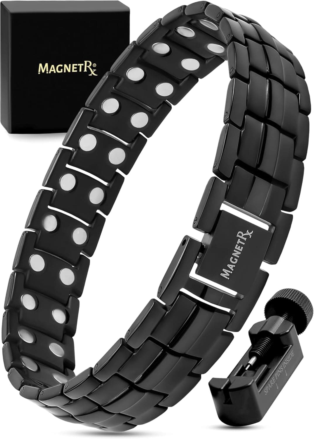 MagnetRX Men's Ultra Strength Magnetic Bracelet (Classic)