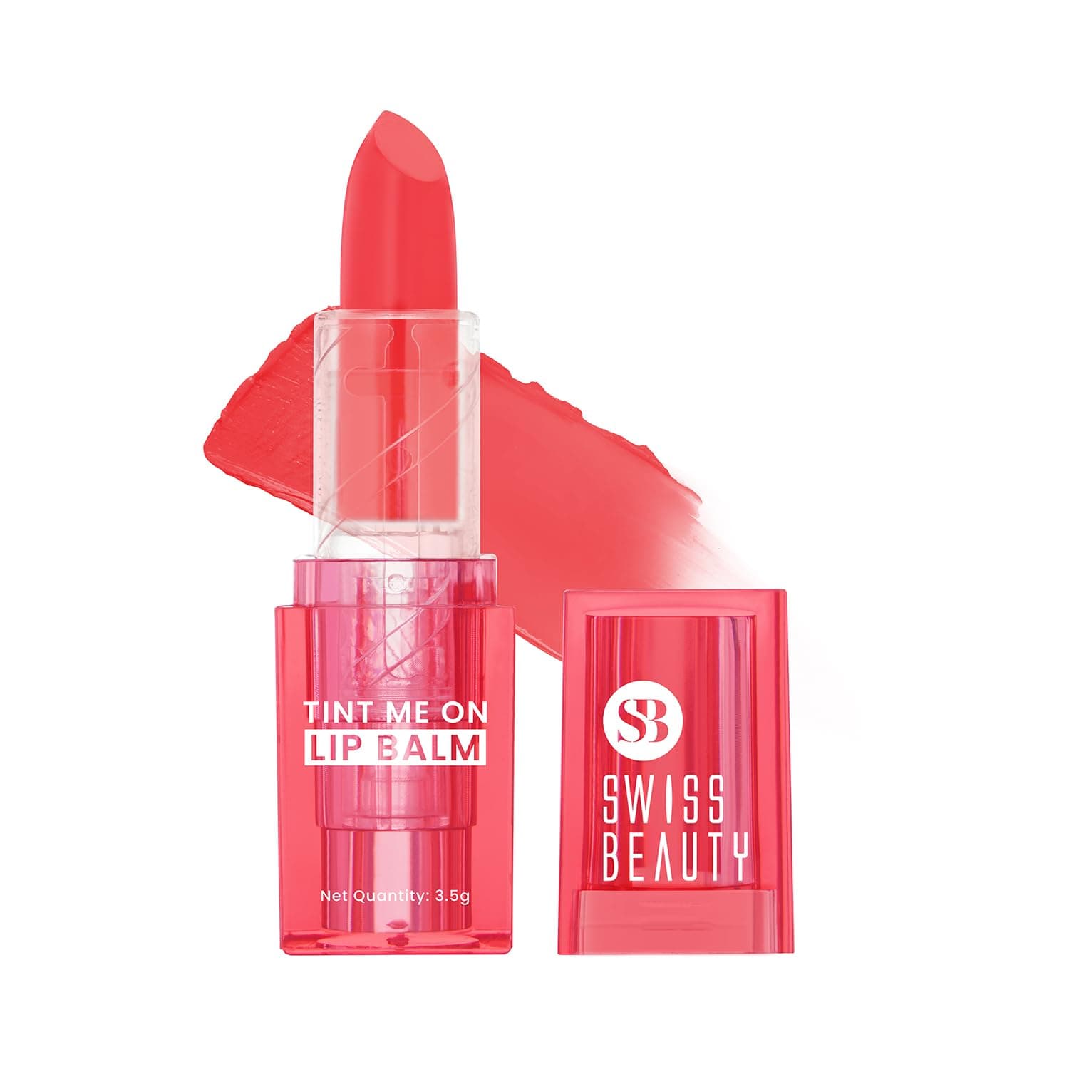 Swiss Beauty Tint Me On Lip Balm | Moisturises lips | Tinted Lip Balm | Shade - Cupcake Pink, 3.5gm