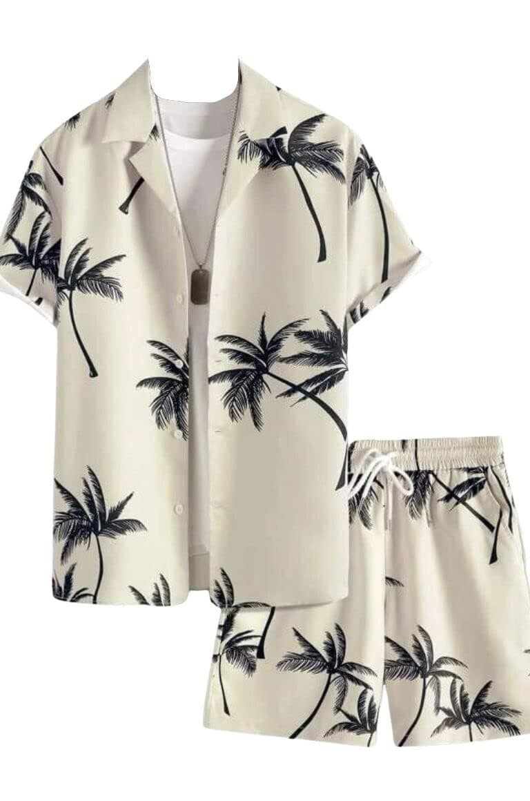 DHRUVI TRENDZMens Lycra Co-Ord Set Regular Fit Night Dress