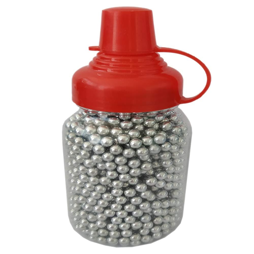 LIANG JING JING1500Qty 4.5mm Steel BBS .177Caliber Znic Plated Precision Balls Steel Pellets Bottle Package