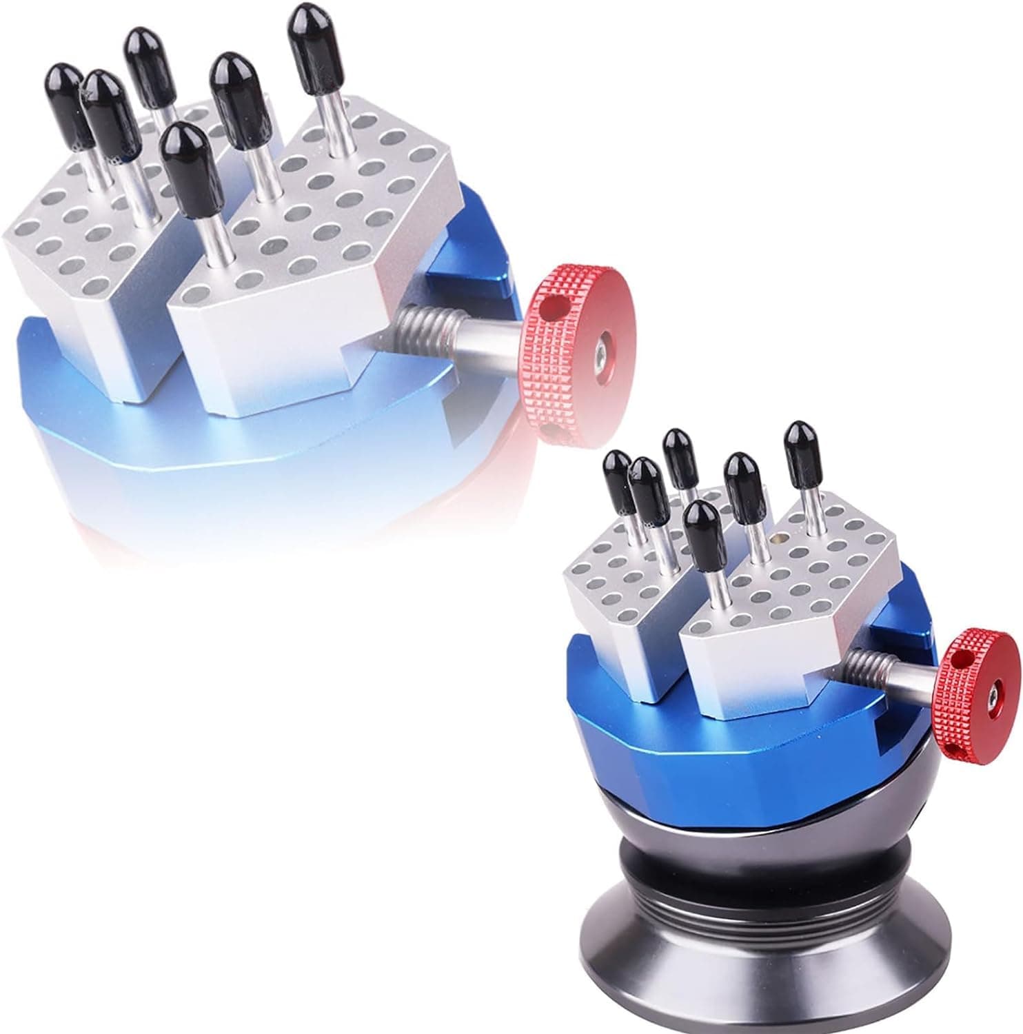 TAYGUM Ball Vise, Mini Vacuum Base Vise for Model Making, 360 Degree Rotation 3D Adjustment, Engraving Setting Tool for Auxiliary Object Coloring DIY Model Rotary Display Observation Engraving