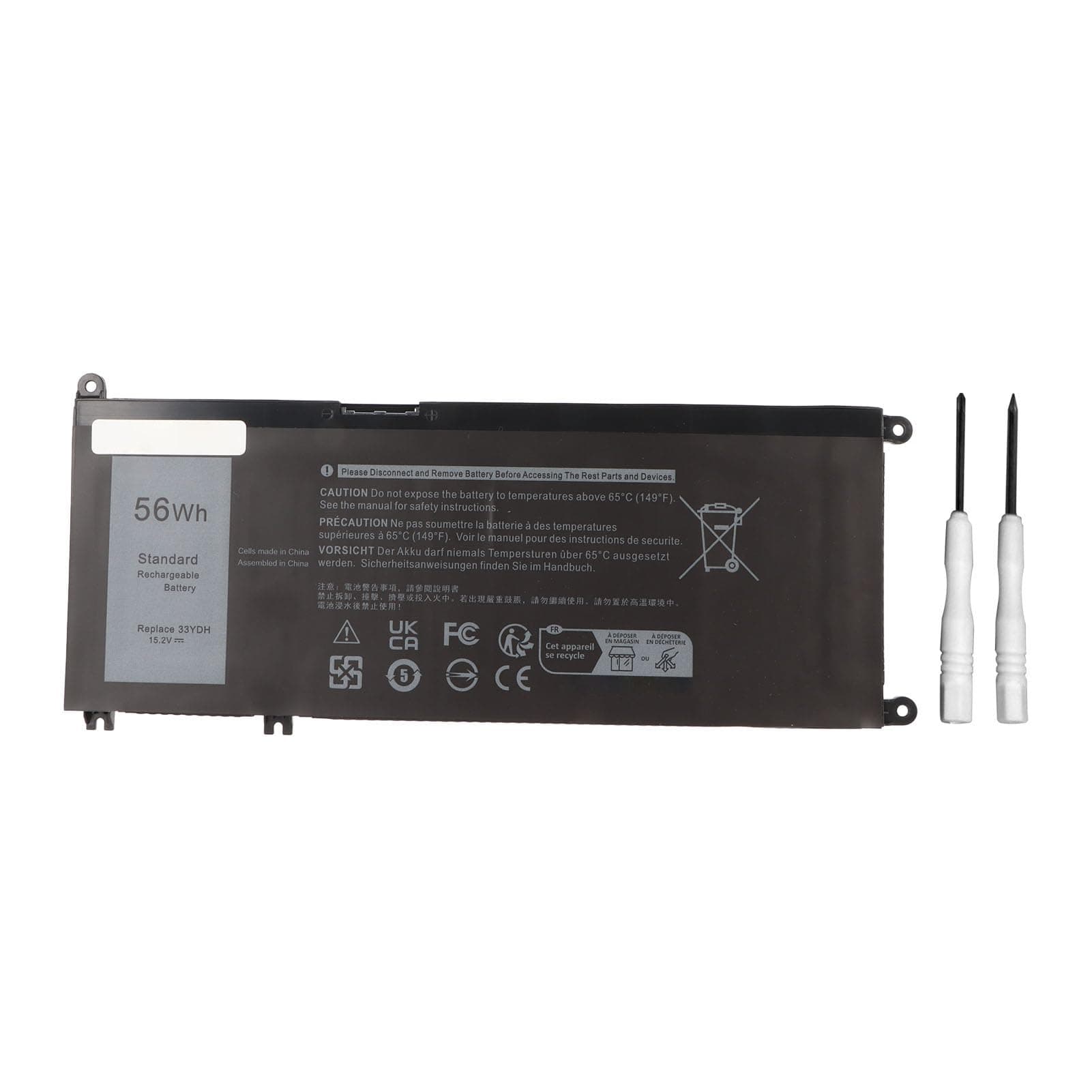 XUMIUZIY 33YDH Laptop Battery, 56Wh Replacement Battery for 17 7000 7577 7773 7778 7786 7779, G3 15 3579, G3 17 3779, 15 5587, G7 15 7588, Latitude 15 3590 3580, 14 3490 Laptop