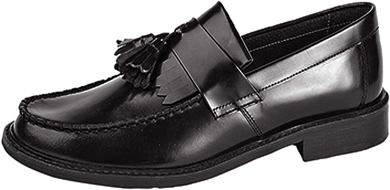 Roamers Men's Saddle Loafer, Black, M900A, Low Top, 8, 8.5, 9, 9.5, etc.