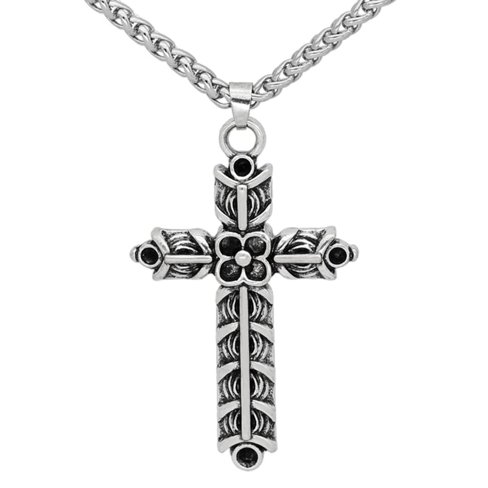 HCMA Amulet Necklace Double side Viking Necklace Athelstan's Cross Ragnar Indian Jewelry Men Women Pendant Viking Gift