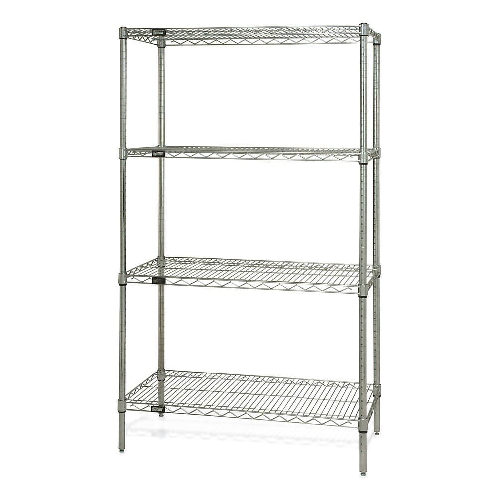 Relius Solutions Complete Stainless Steel Shelving Systems - 72X24x54" - Starter Unit