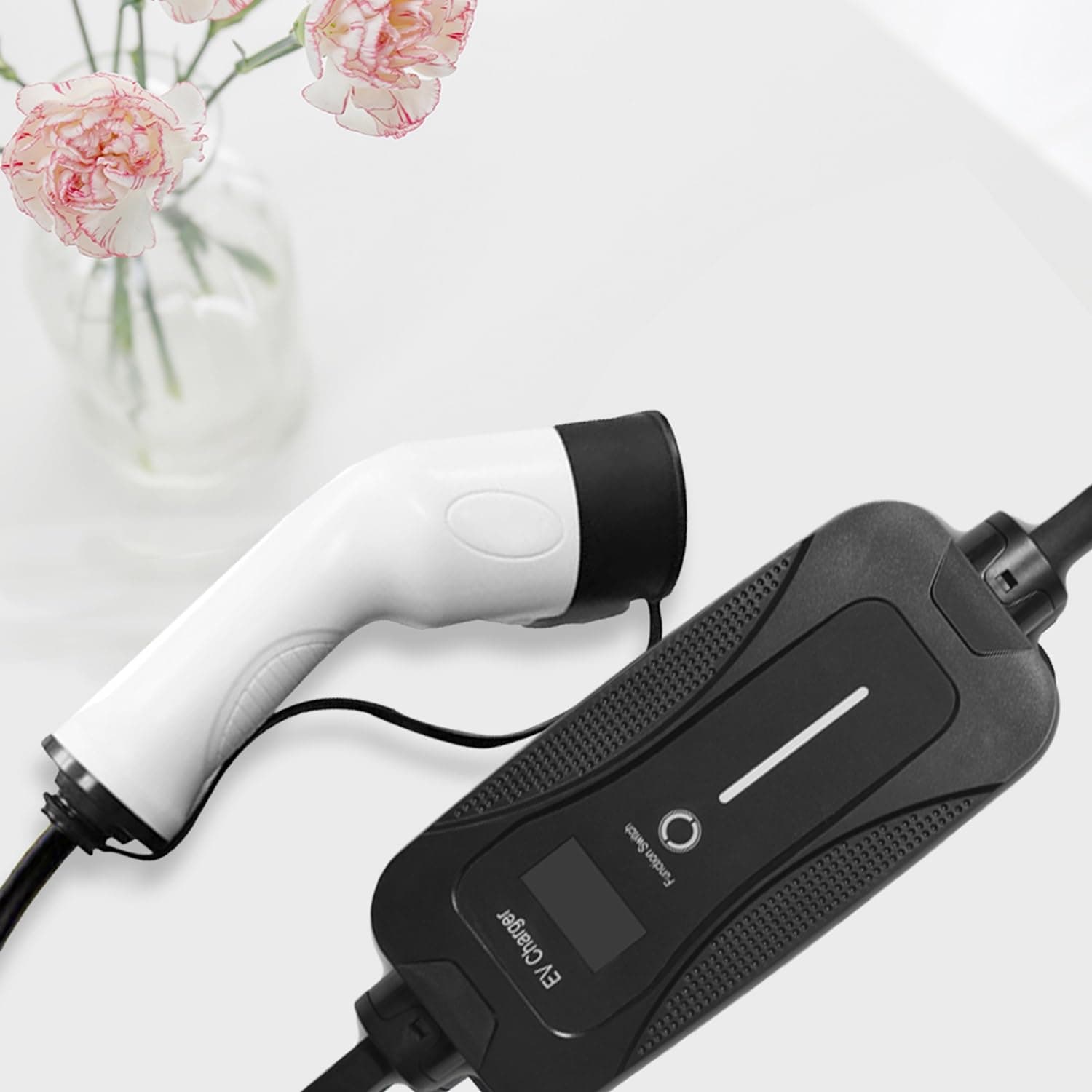 ACE Point Portable EV Charger/Ropeset for Cars 7.2kW Model Zumi Flex (Type 2, 5m Cable, 32A Single Phase, LED Indicator, Switchable Current)