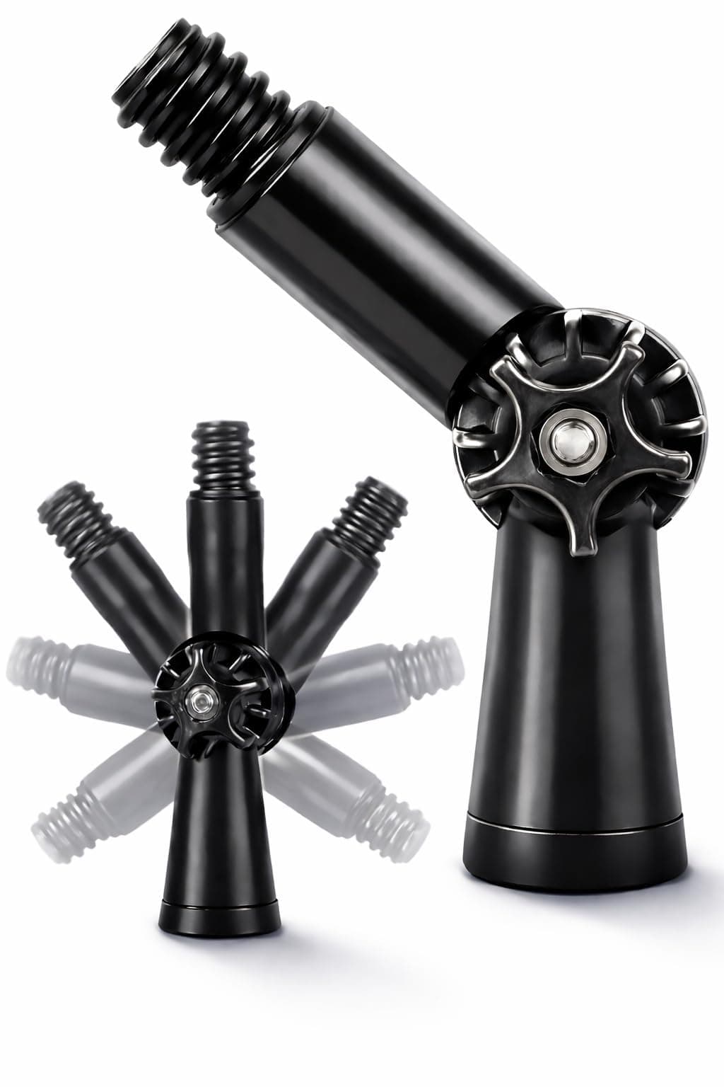 Universal Joint Angle Adaptor for Threaded Extension Pole, Attach to Duster