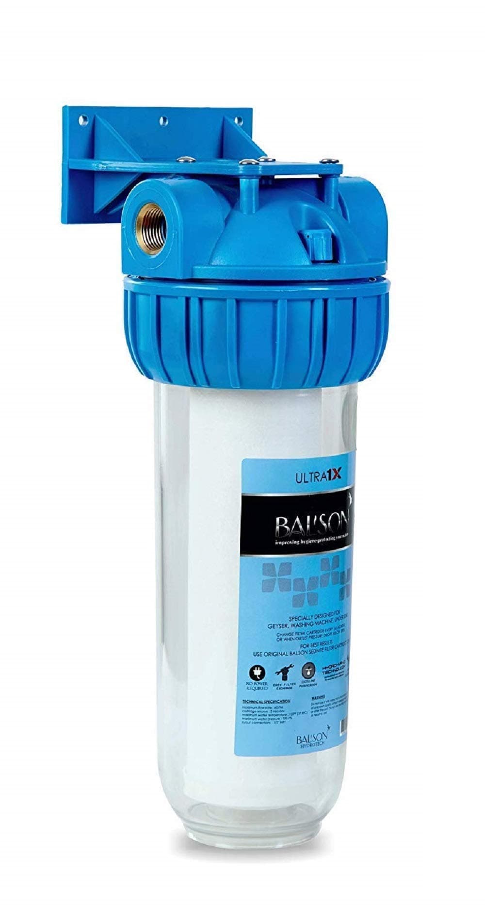 BALSON ULTRA 1X Bathroom Water Filter With ASI Hard Water Conditioner