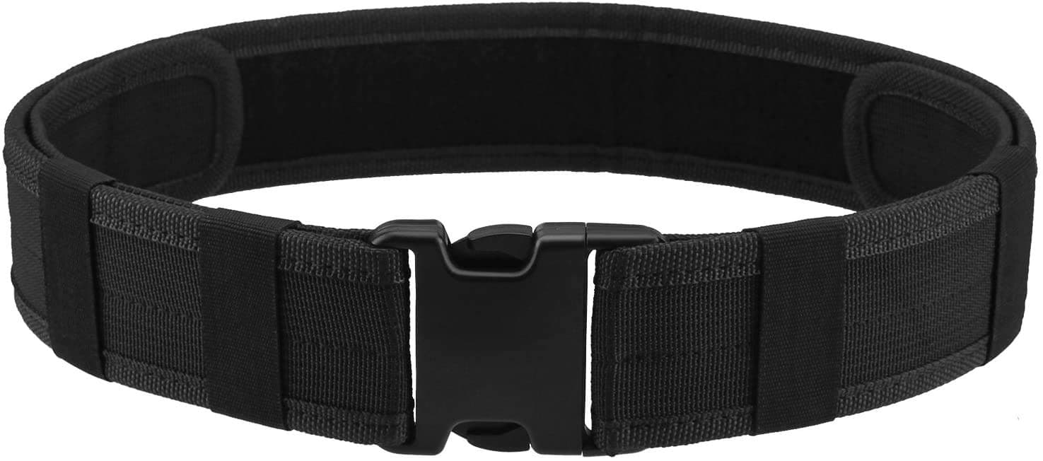 AGPTEK Police Security Tactical Combat Gear Utility Nylon Belt (Black)