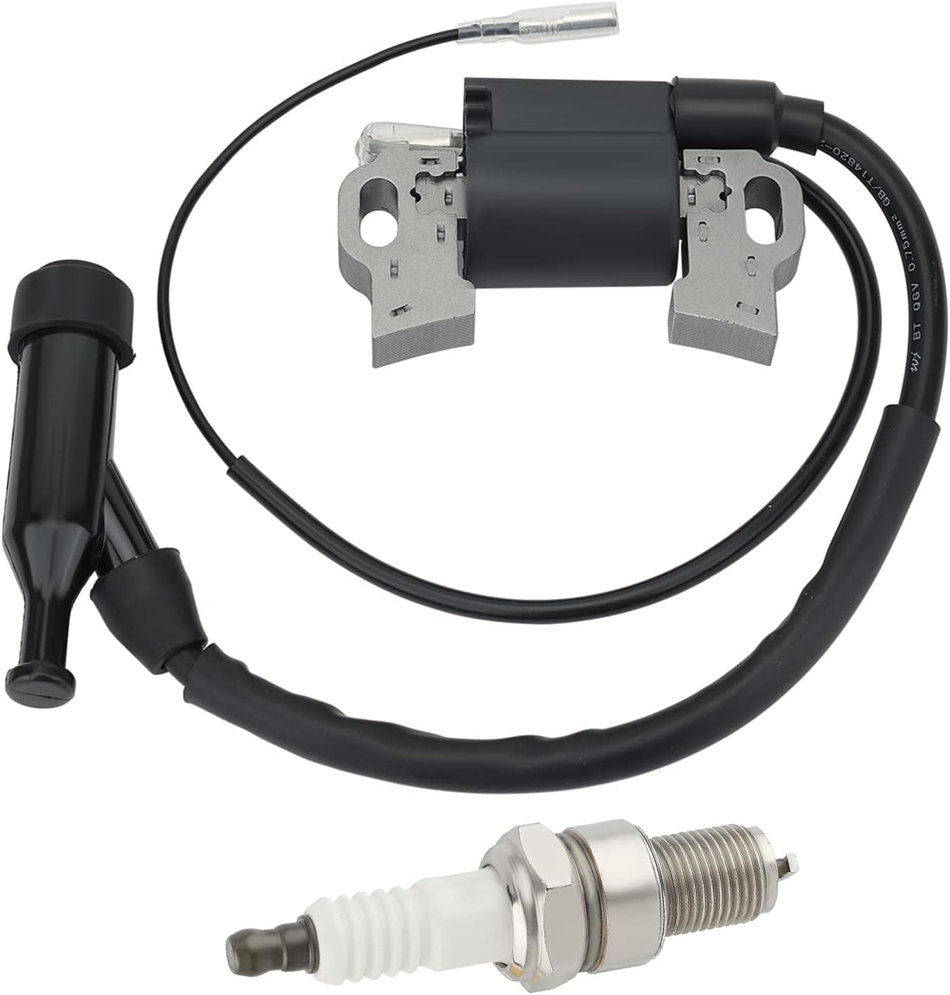 Ignition Coil for Honda Gx240 Gx270 Gx340 Gx390 8hp 9hp 11hp 13hp Engine Generator w/Spark Plug