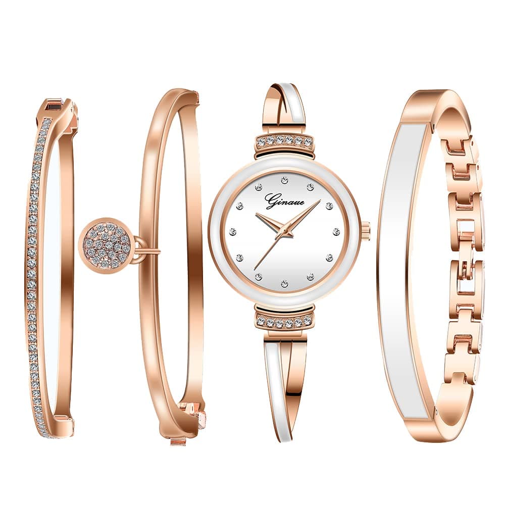 Artigreen Women Watch and Bracelet Set Luxury Wrist Watch for Women Classy Watch and Bangle Set Birthday Gifts for Ladies