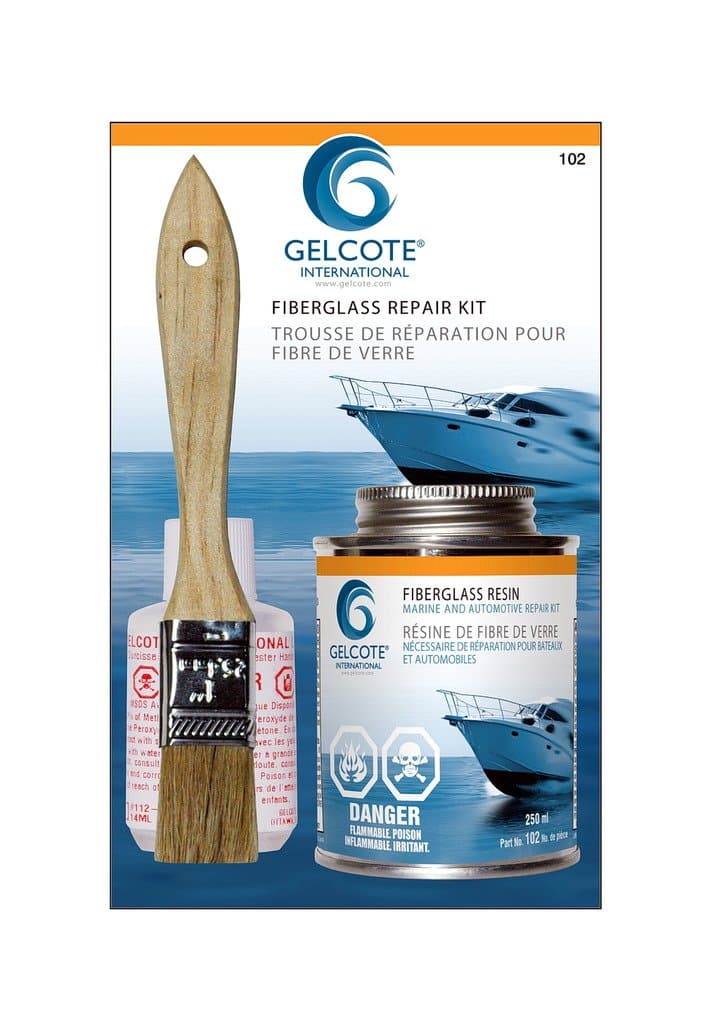 Fiberglass Repair Kit, 00102, 250 mL,