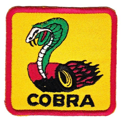 Cobra Wheels Snake Sew-on Iron-on Patches Embroidered Applique