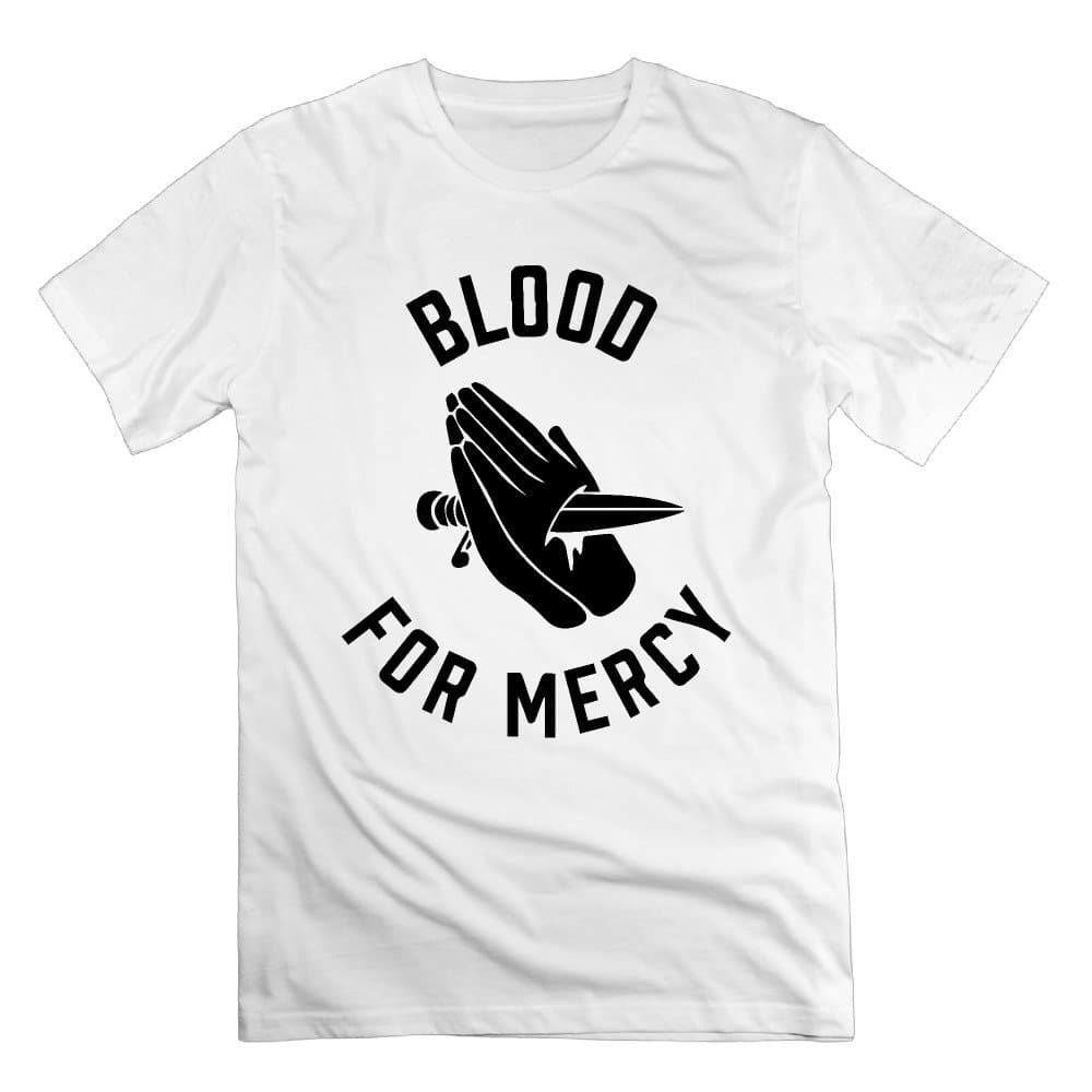 Men's Yellow Claw Blood For Mercy Hands Cotton Short Sleeve T Shirts Apparel