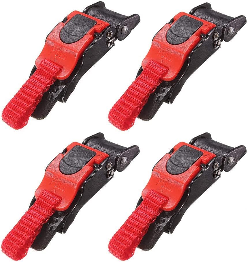 RMISODO 4 Pieces Motorcycle Helmet Buckles Clip Plastic Motor Bike Speed Chin Strap Quick Release Buckle Chin Strap Replacement Buckles Button Pull Buckles for Crash Helmet