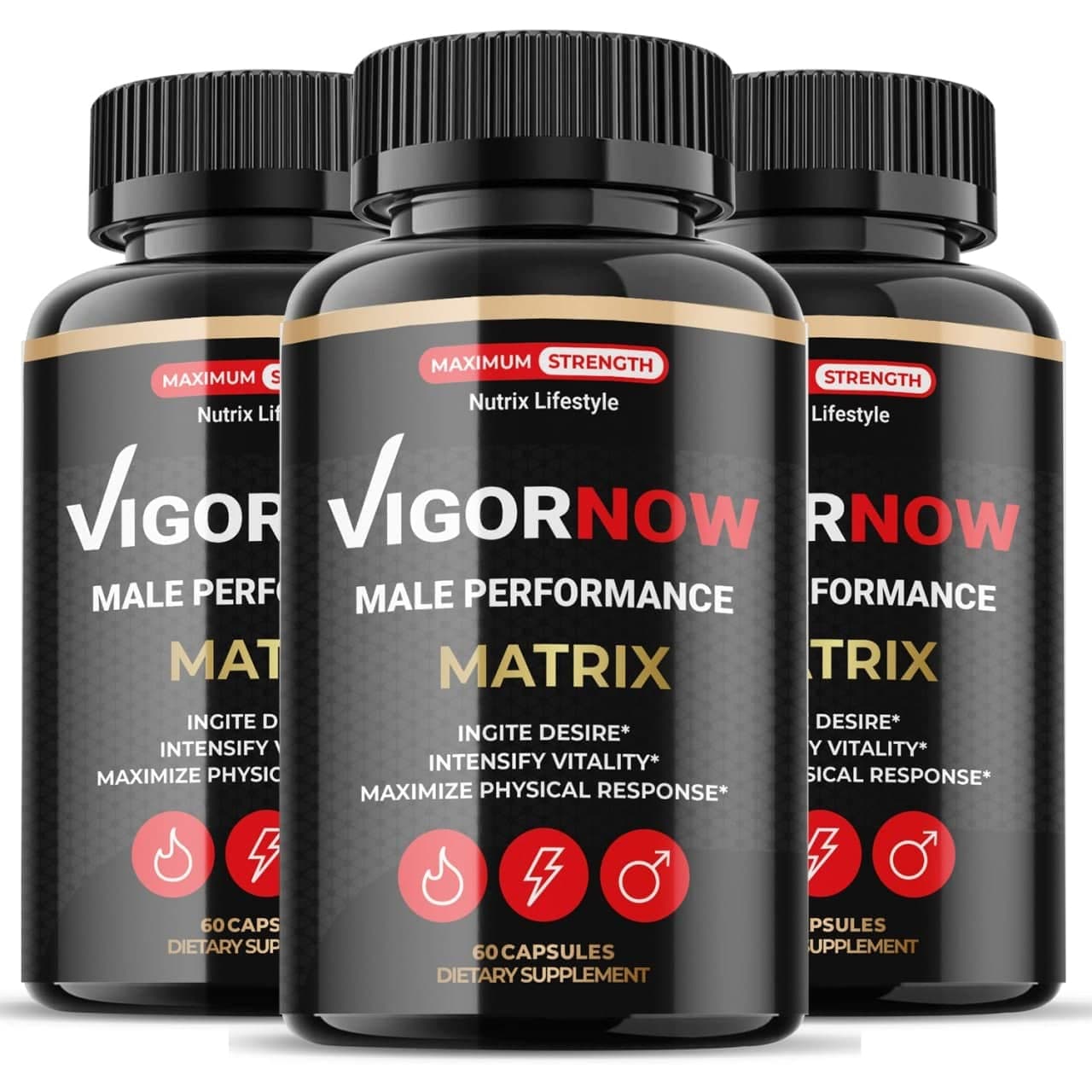(3 Pack) Vigornow Vigor Now Performance Matrix Supplement (180 Capsules)