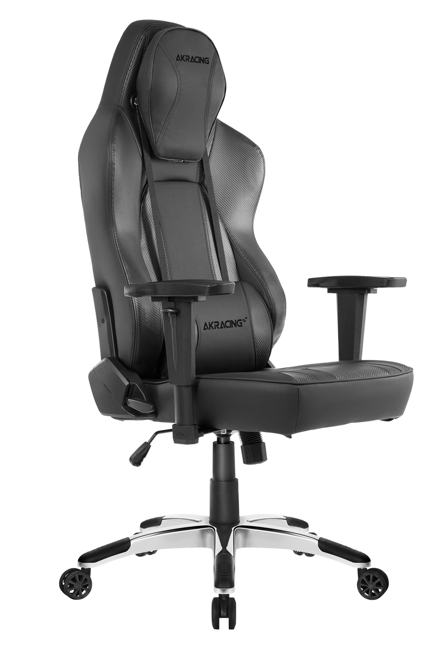 AKRacing Office Series Obsidian Ergonomic Computer Chair with High Backrest, Recliner, Swivel, Tilt, Rocker and Seat Height Adjustment Mechanisms - Carbon Black - PC/Mac/Linux