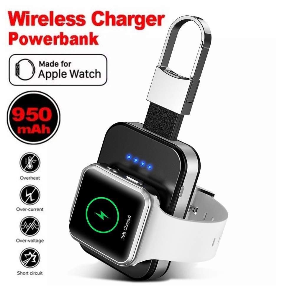 Portable iWatch Charger Magnetic Wireless Charger 950mAh Pocket Power Bank Compatible for Apple Watch Series 5 4 3 2 1 44mm 40mm 42mm 38mm