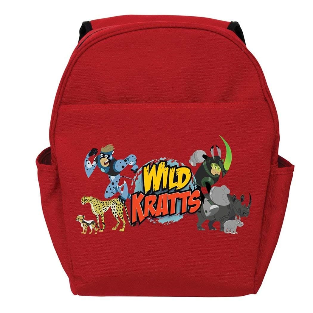 DSOS Red Wild Kratts Creature Adventure Toddler Kids Backpack 14" Character Polyester