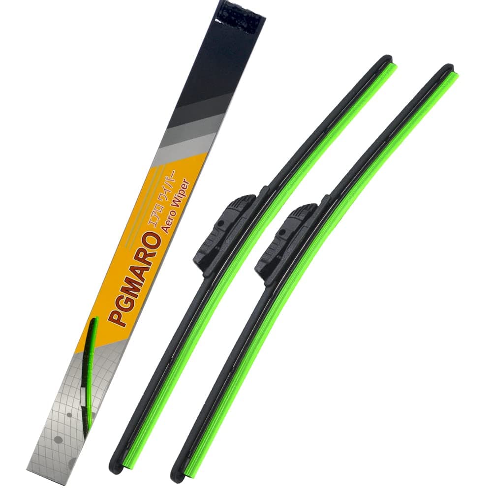 PGMARO Car Windshield Wiper Blade 21"+21"for Car Truck Van SUV All-Seasons Durable Stable And Quiet Wiper Blade (Set of 2)