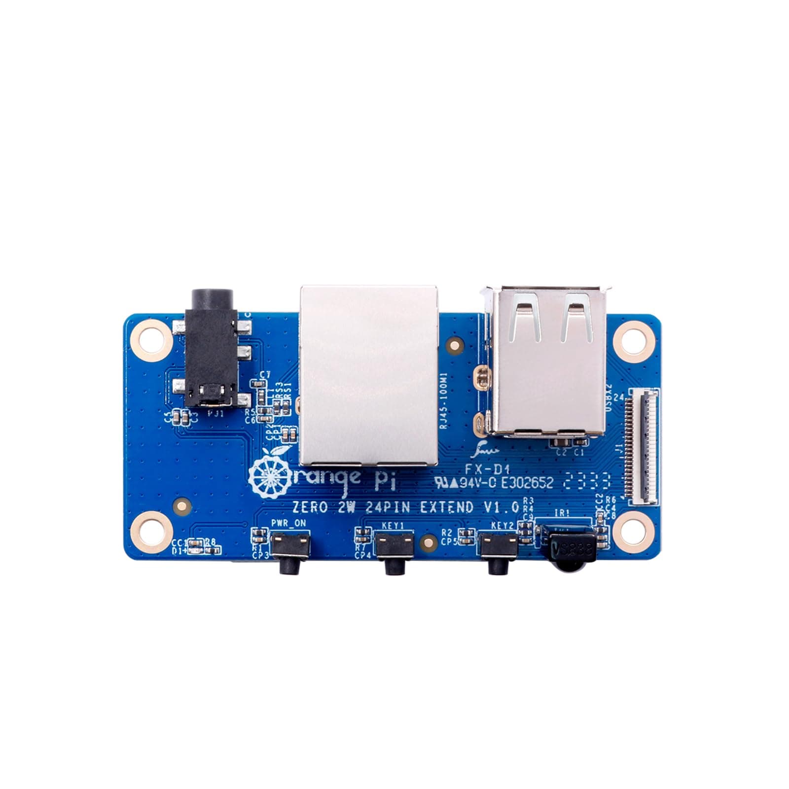 Orange Pi Zero 2W Expansion Board, 24Pin Connector Interface Board for OPi Zero 2W Development Mini PC Board Single Board Computer (Zero 2W EB)