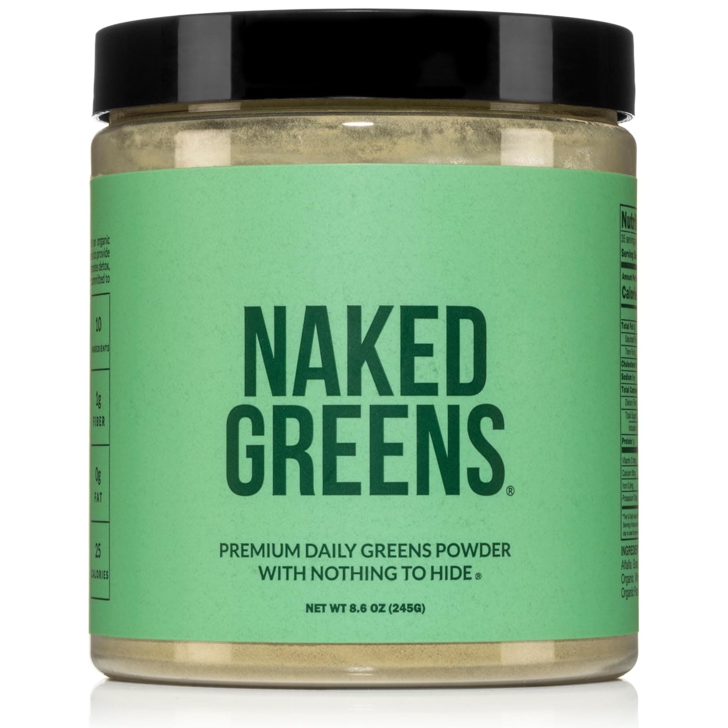 nutrition Super Greens Powder Organic Greens Supplement - Only 10 Premium Ingredients - Vegan, Non-GMO, Prebiotic and Probiotic - 35 Servings