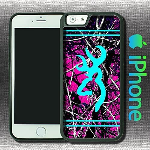Country Girl Hot Pink Camo and Light Blue Buck iPhone 6 Plus + 5.5 inch Screen Case