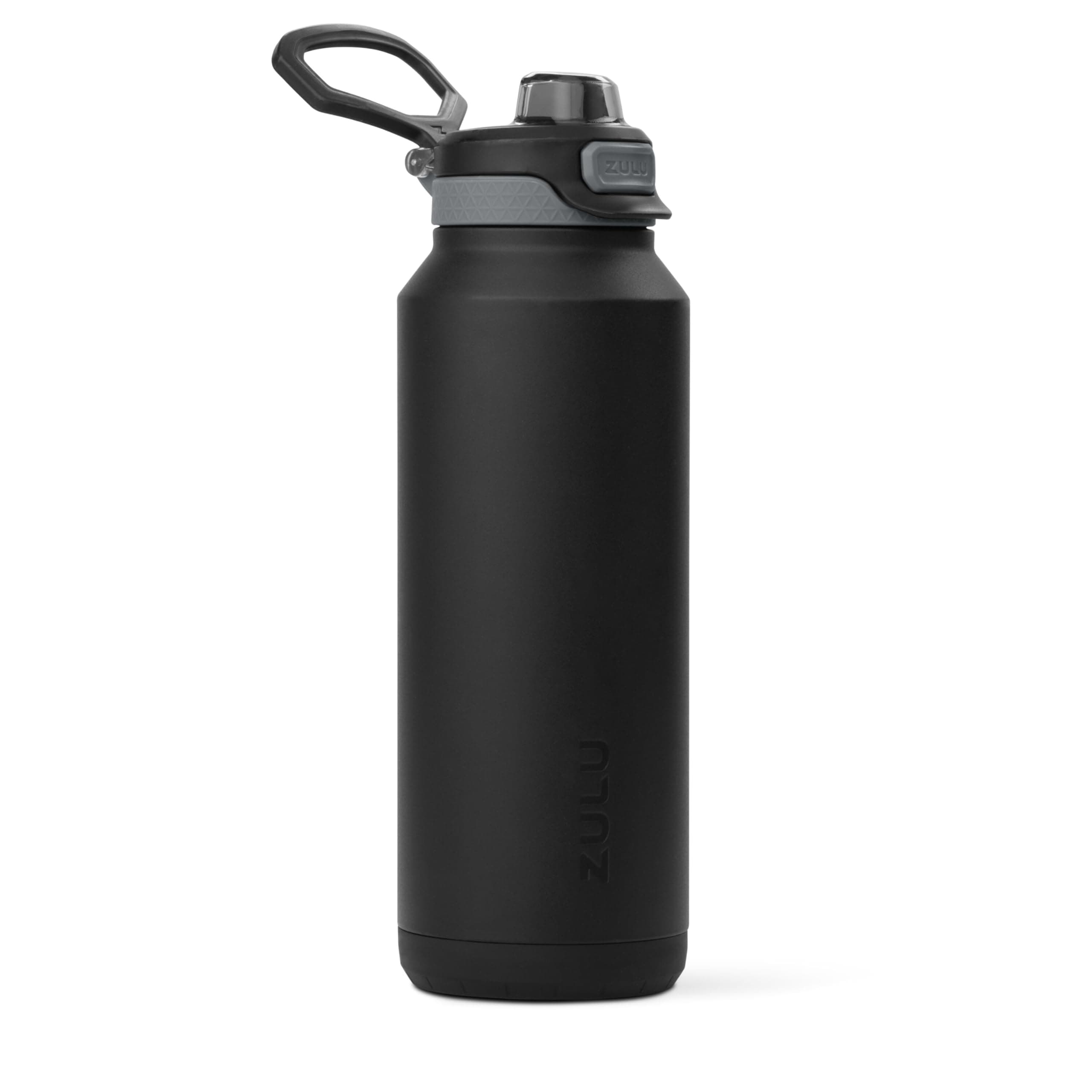 ZULU Powerfill Pro 40oz Stainless Steel Water Bottle with Quick Fill Lid, Triple Walled Vacuum Insulated Metal, Leak Proof Locking Lid, Sip and Chug, Reusable BPA Free, Black