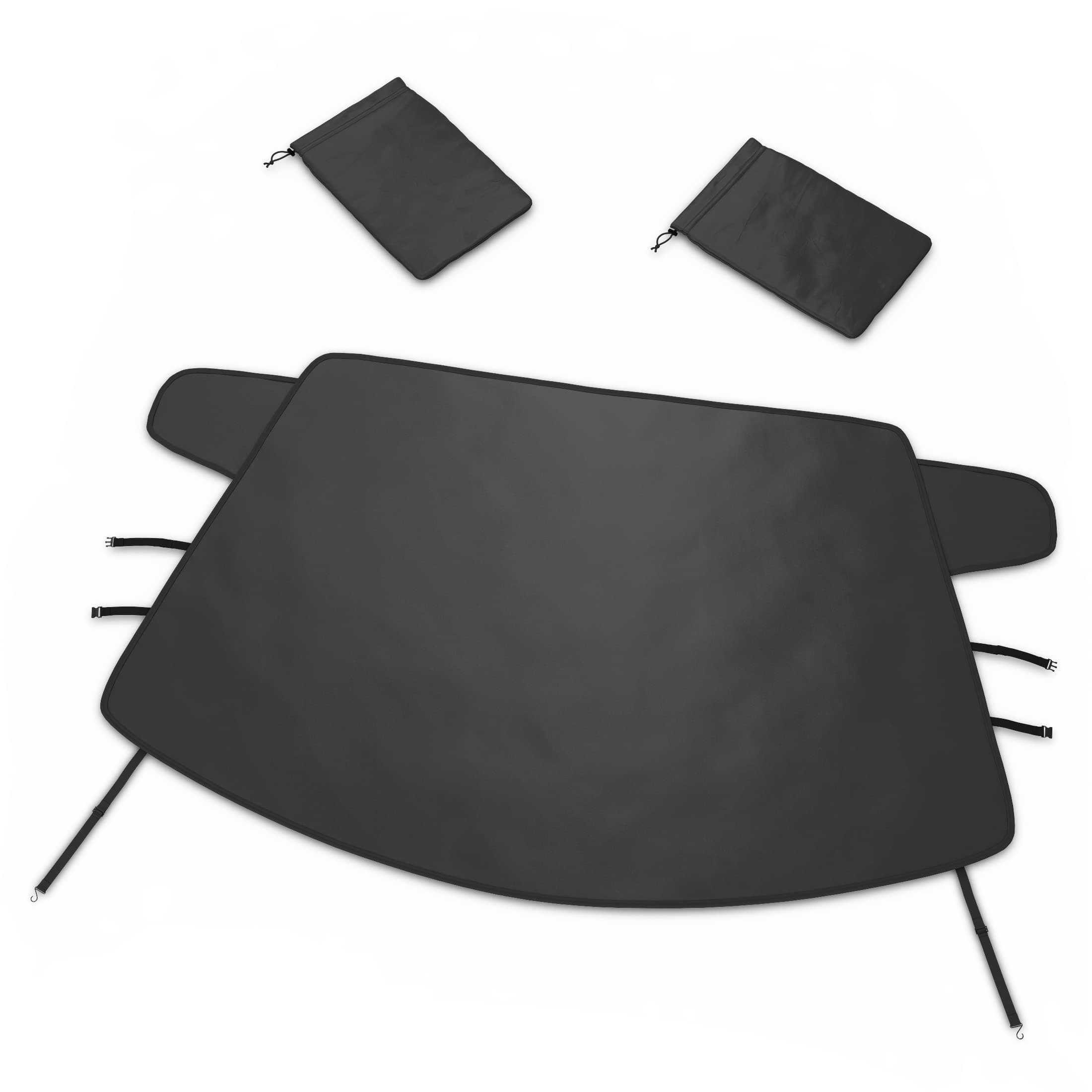 Autotech ParkCustom-fit Snow Cover Compatible with 2014-2021 Ford Ecosport, Windshield Cover Comes with Rear Mirror Cover