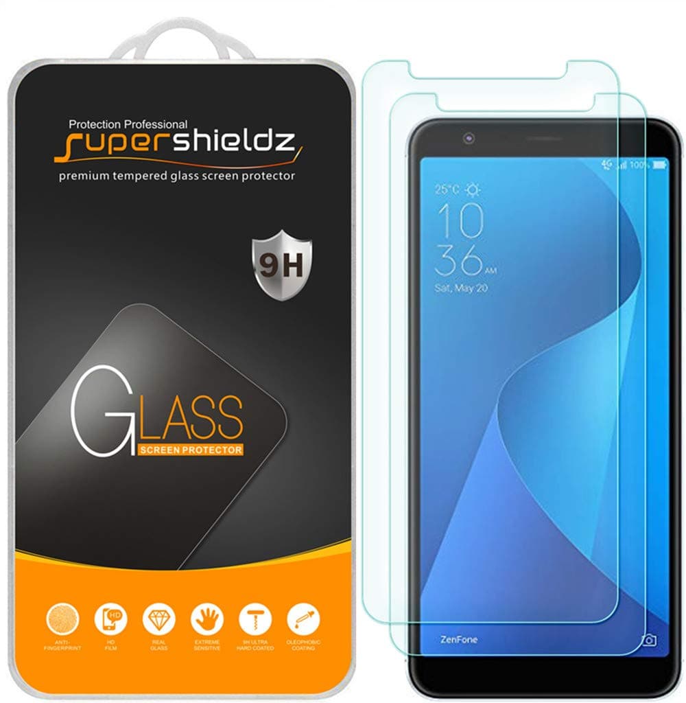 (2 Pack) Designed for Asus Zenfone Max (M1) ZB555KL Tempered Glass Screen Protector, Anti Scratch, Bubble Free