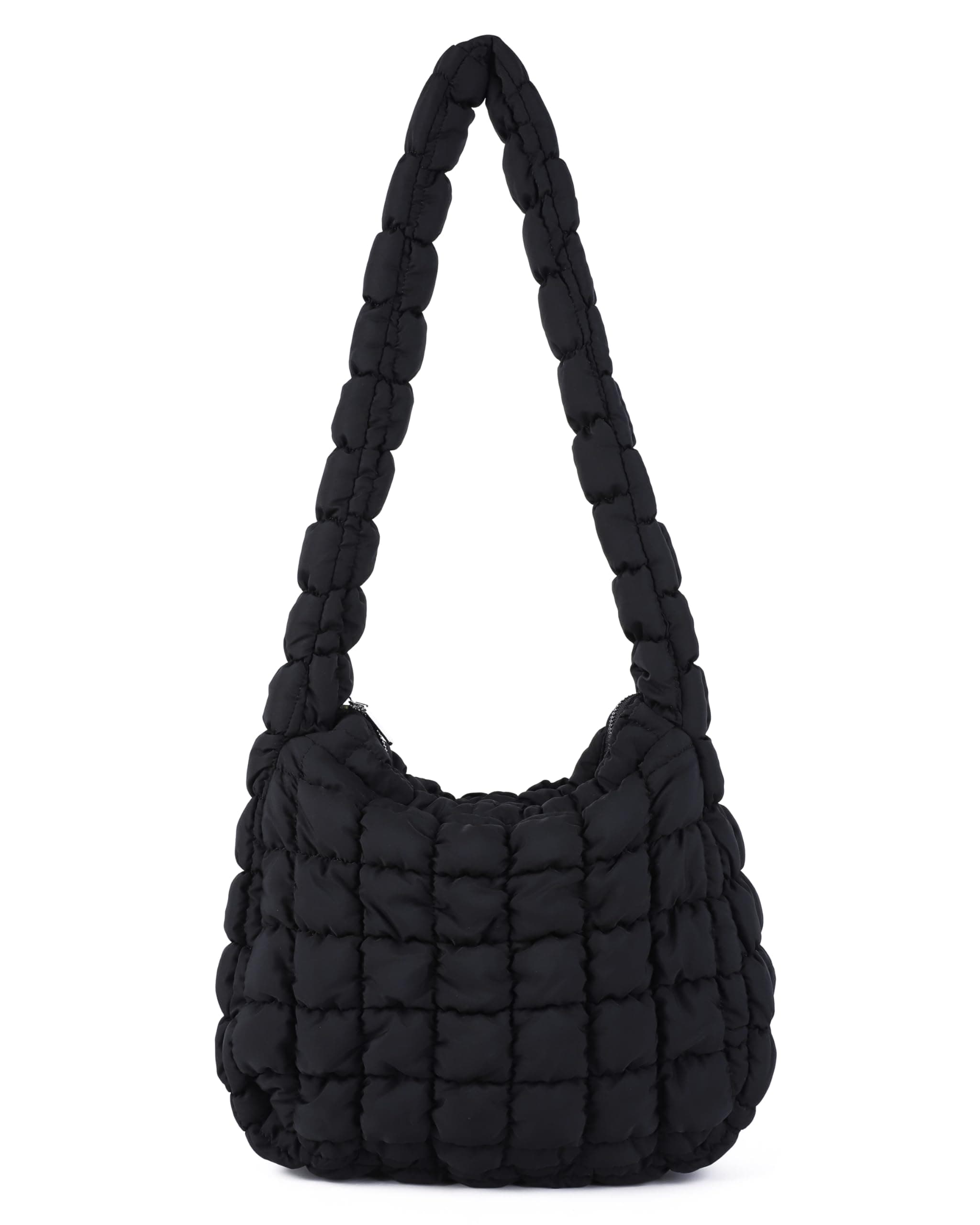 Rejolly Puffer Quilted Shoulder Bag for Women Puffy Bubble Tote Bag Lightweight Nylon Handbag Padded Soft Purse