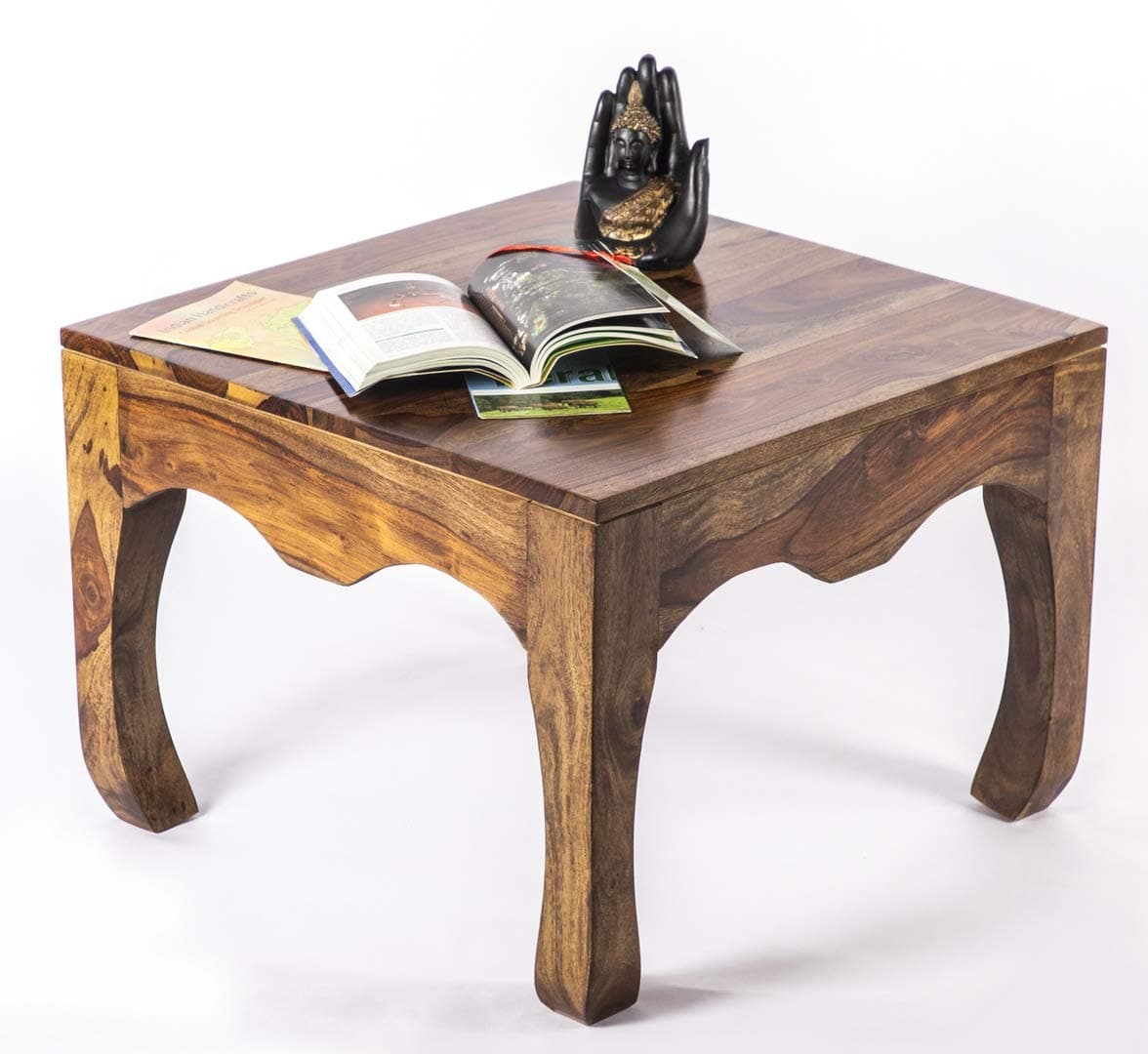 Ikiriya 100% Solid Sheesham Wood Coffee Table/Centre Table - Teak Finish, Standard (CTSW0361-2-0)