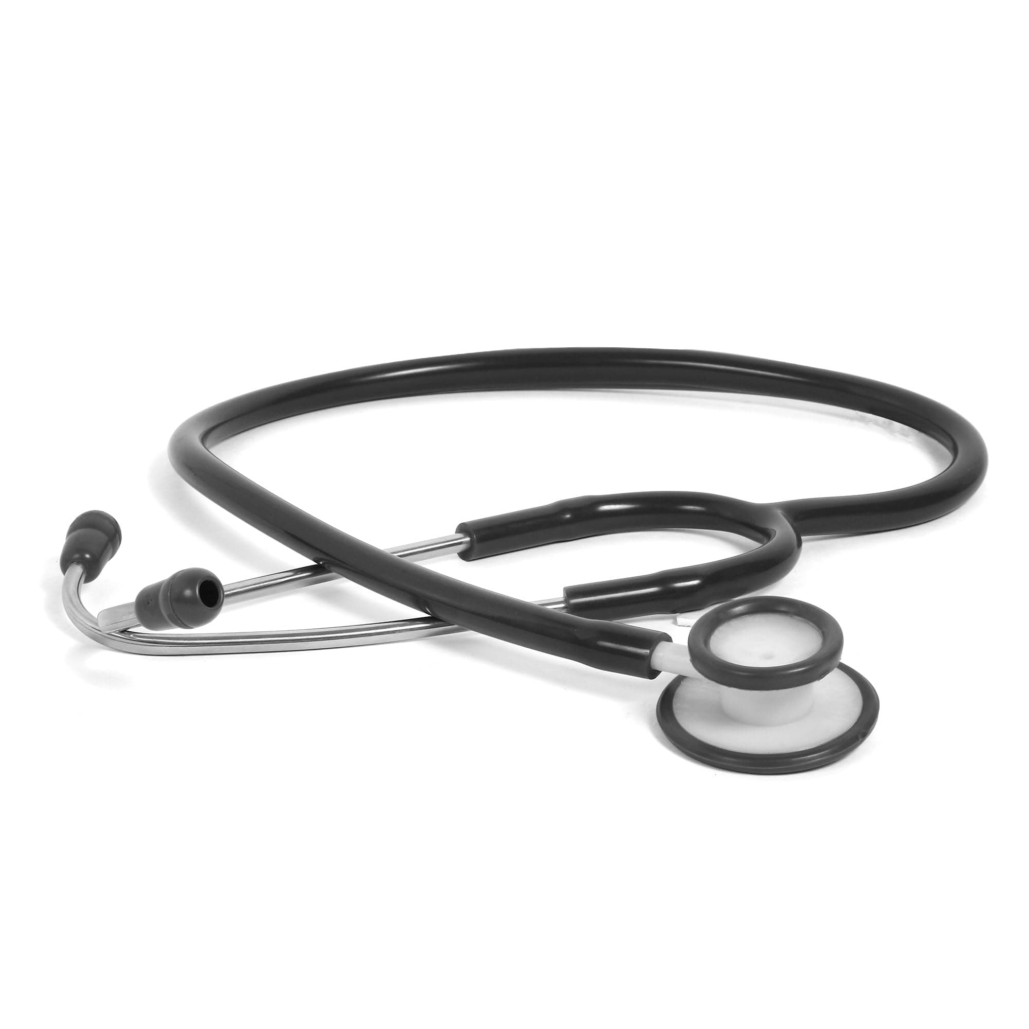 RCSP Stethoscope for Medical Use, Standard Whitetone I Medical Students and Nurses Staff I Acoustic Plastic Chest Piece I Clear Sound Lightweight Stethoscope Black