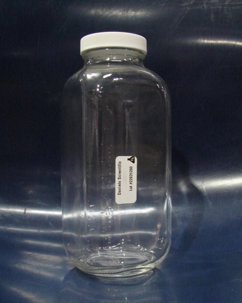 Daniels Scientific APC1980 32 oz / 1000 ml / 1 Liter 58mm Clear French Square 24 per case.