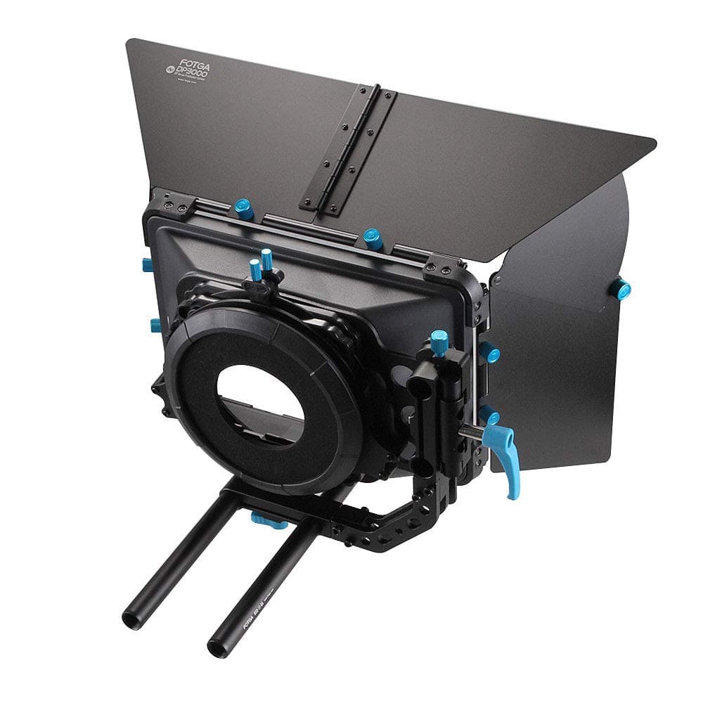 4x4 Swing Away Matte Box with Follow Focus 15mm Rail Rod Rig for DSLR Cameras Sony A7 A7R A7S A7II A7III A7IV A6000 A6400 A6600 Nikon Z6 Z7 Canon EOS R 5D 6D 7D Mark II III IV