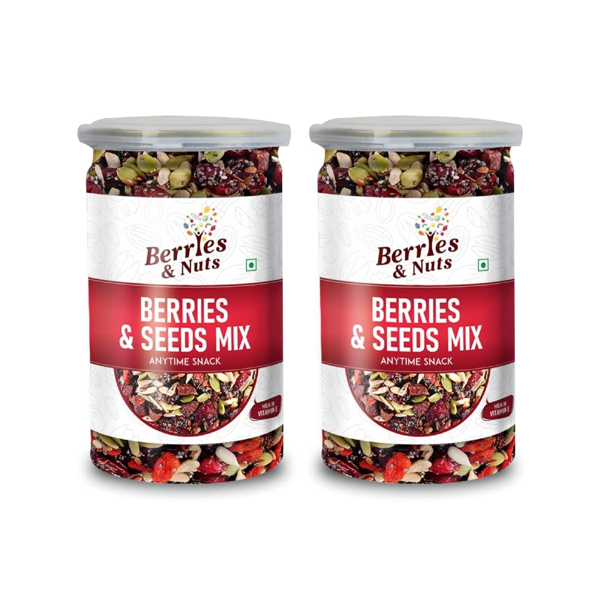 Trail Bites | Berries & Seeds | Trail Mix, Healthy Mix | 400 Gram | 2 Bottles of 200 Grams