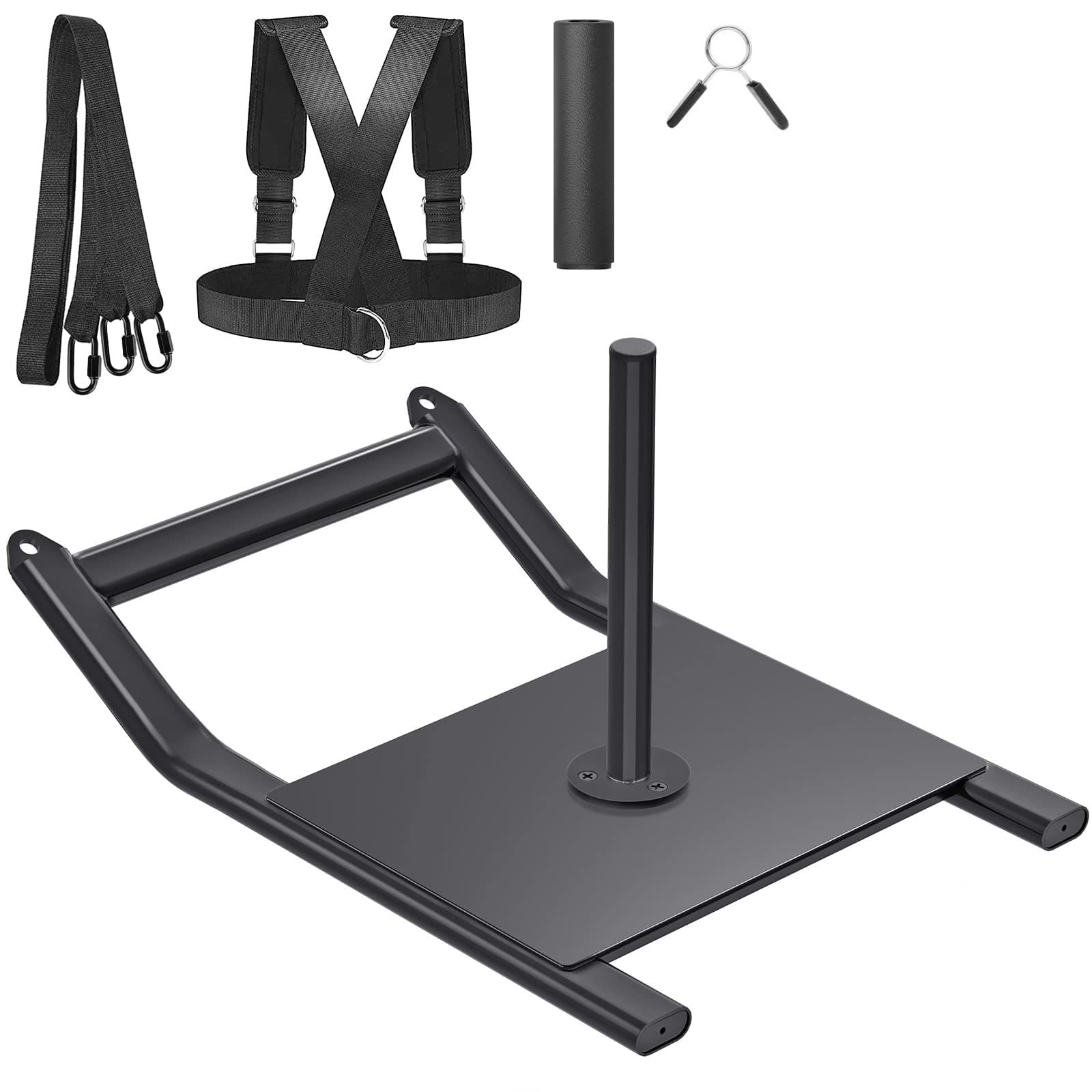'Kipika Weight Sled, Workout Sled, Fitness Strength Training Sled, Speed Training Sled for Athletic Exercise, Speed Improvement, Easily Through Obstacles, Suitable for 1'' Weight Plate'