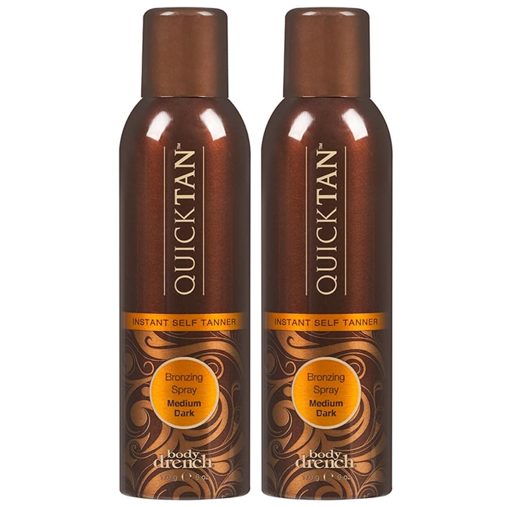 Body Drench QuickTan Instant Bronze Self Tanning Spray – Fast-Drying Self Tanner Spray for Natural-Looking Tan, 6 oz, 2 Pack