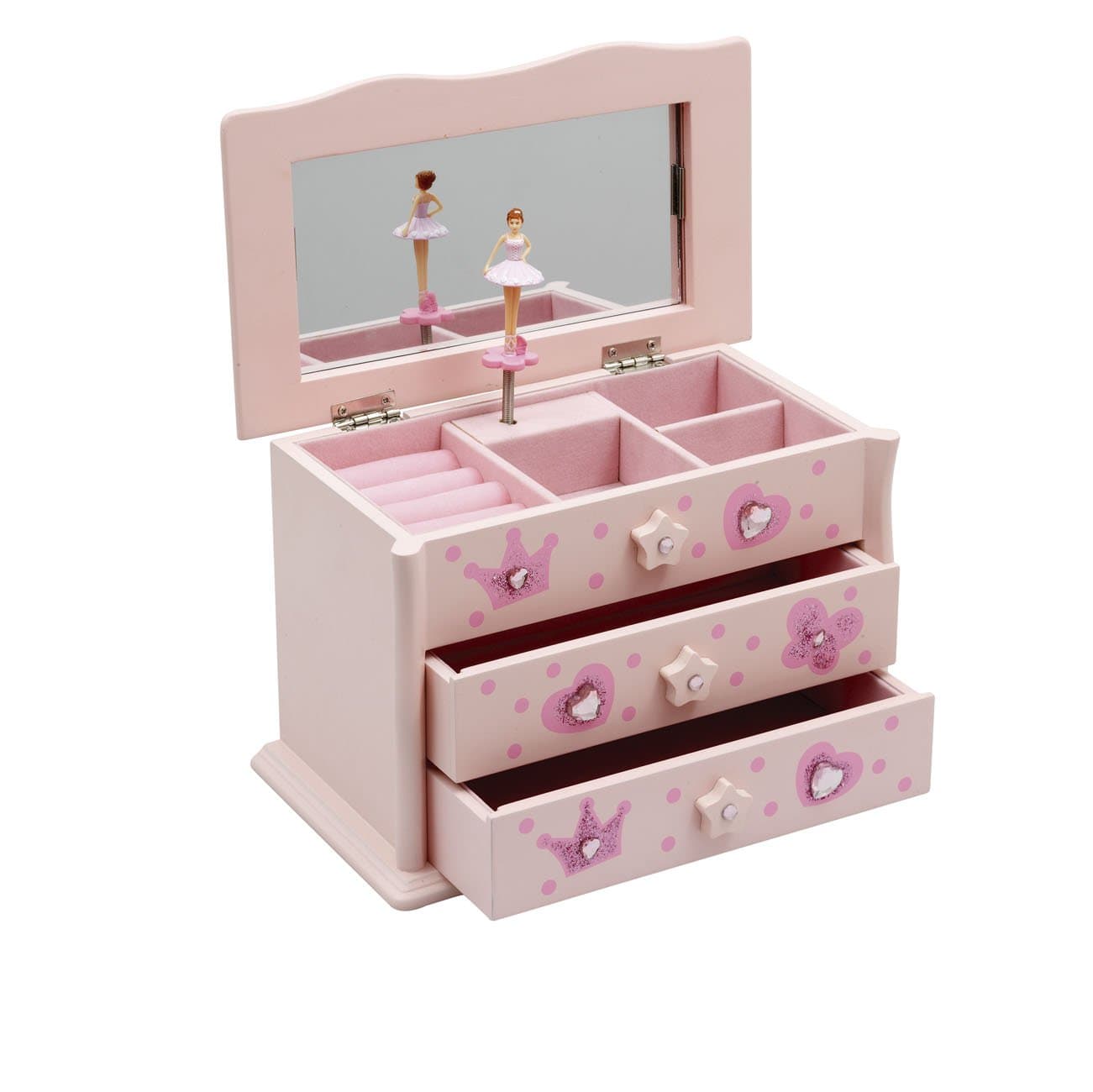 Girls Ballet Dance Pink Jewellery Music box By JB-01 Christmas Birthday