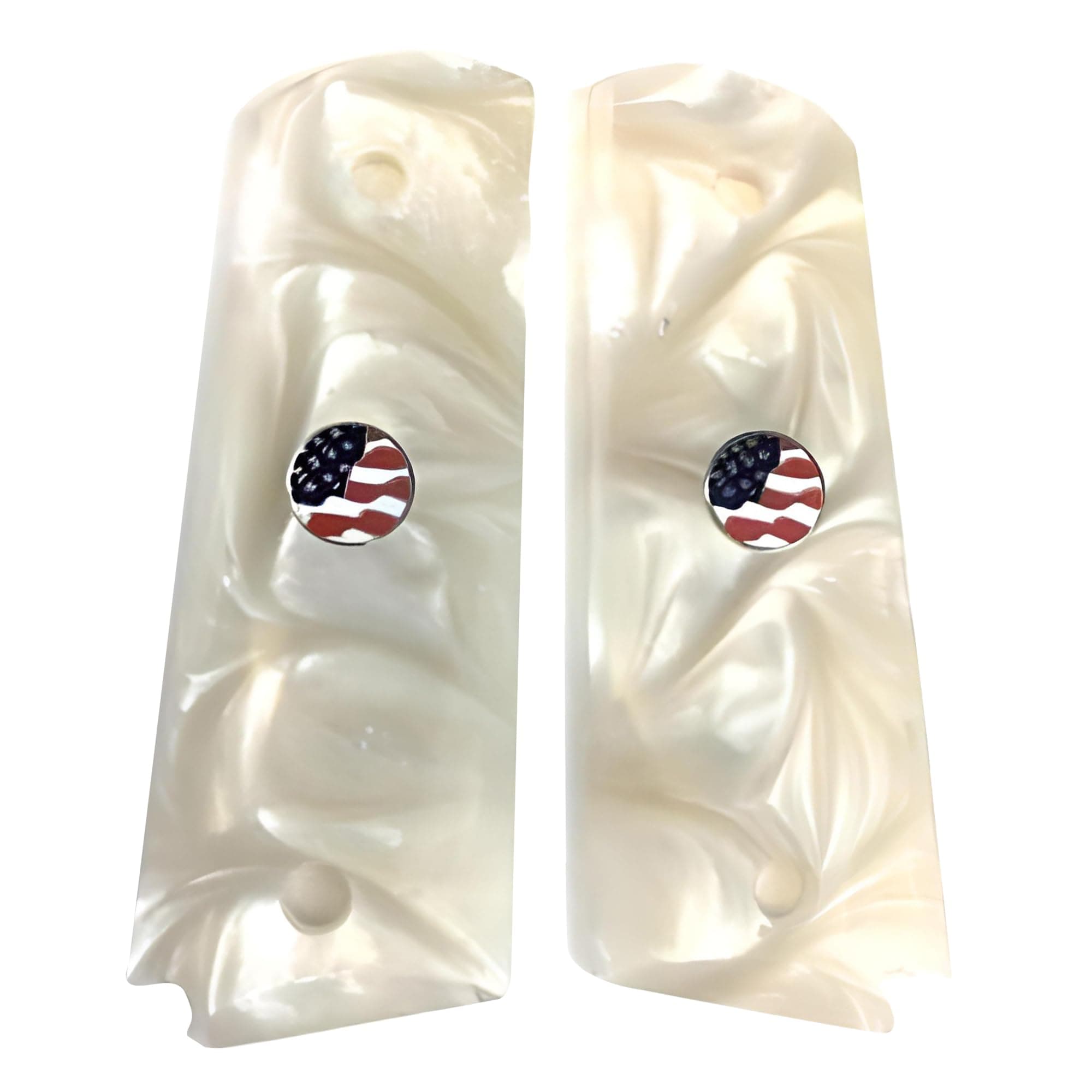 Compatible Replacement for 1911 Pearl Premium Gun Grips Colt Gov. & Clones Taurus, S&W, Springfield, Rock Island