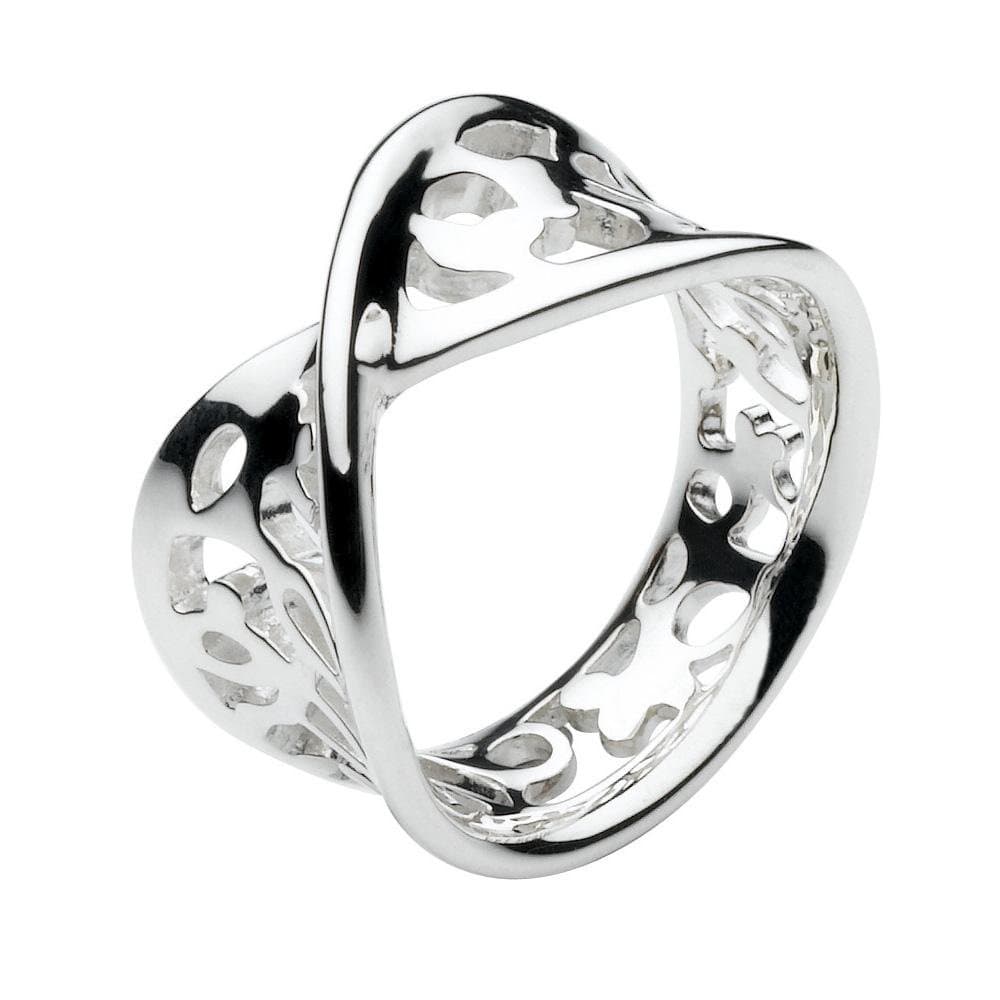 Twisted Sterling Silver Ring - Size 7