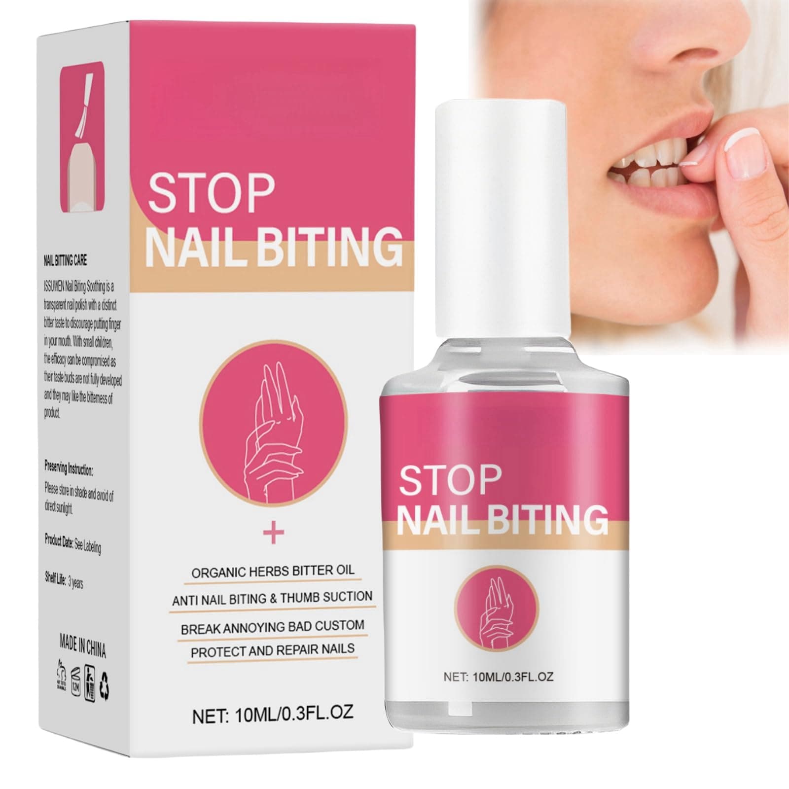 HIVETZ Nail Bitter Water，Stop Biting Your Nails ，Nail Repair