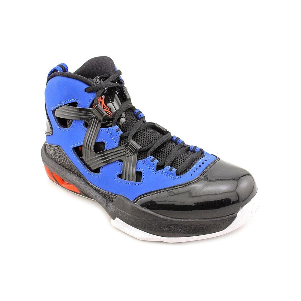 Jordan Air Melo M9 Knicks Colorway Big Kids Basketball Royal Black Orange (GS) (5)