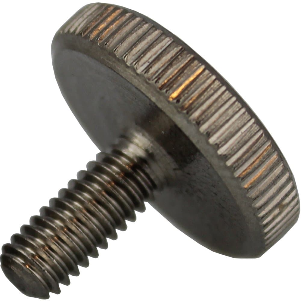 2-piece knurled screws, M5 x 16 low profile, DIN 653, stainless steel A2.