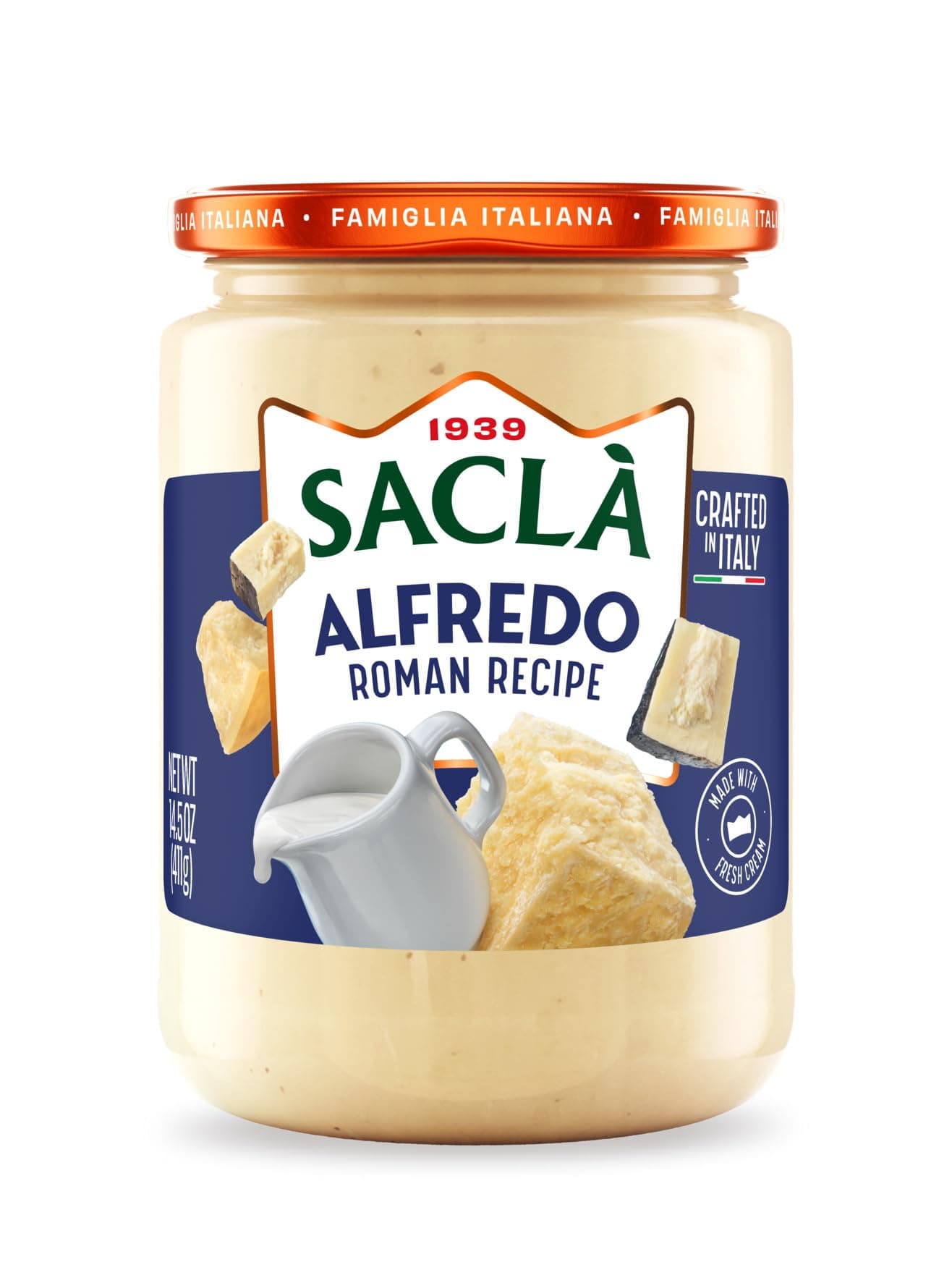 Sacla Alfredo Roman White Pasta Sauce, 410 gms